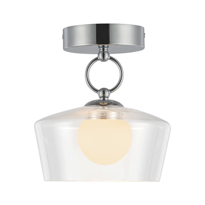 Leota 8-in Semi-Flush Mount