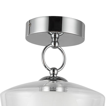 Leota 8-in Semi-Flush Mount