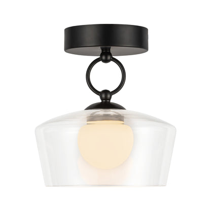 Leota 8-in Semi-Flush Mount