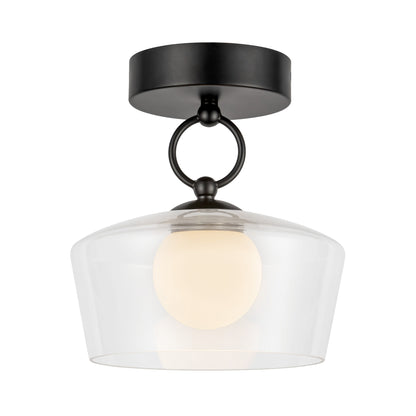 Leota 8-in Semi-Flush Mount