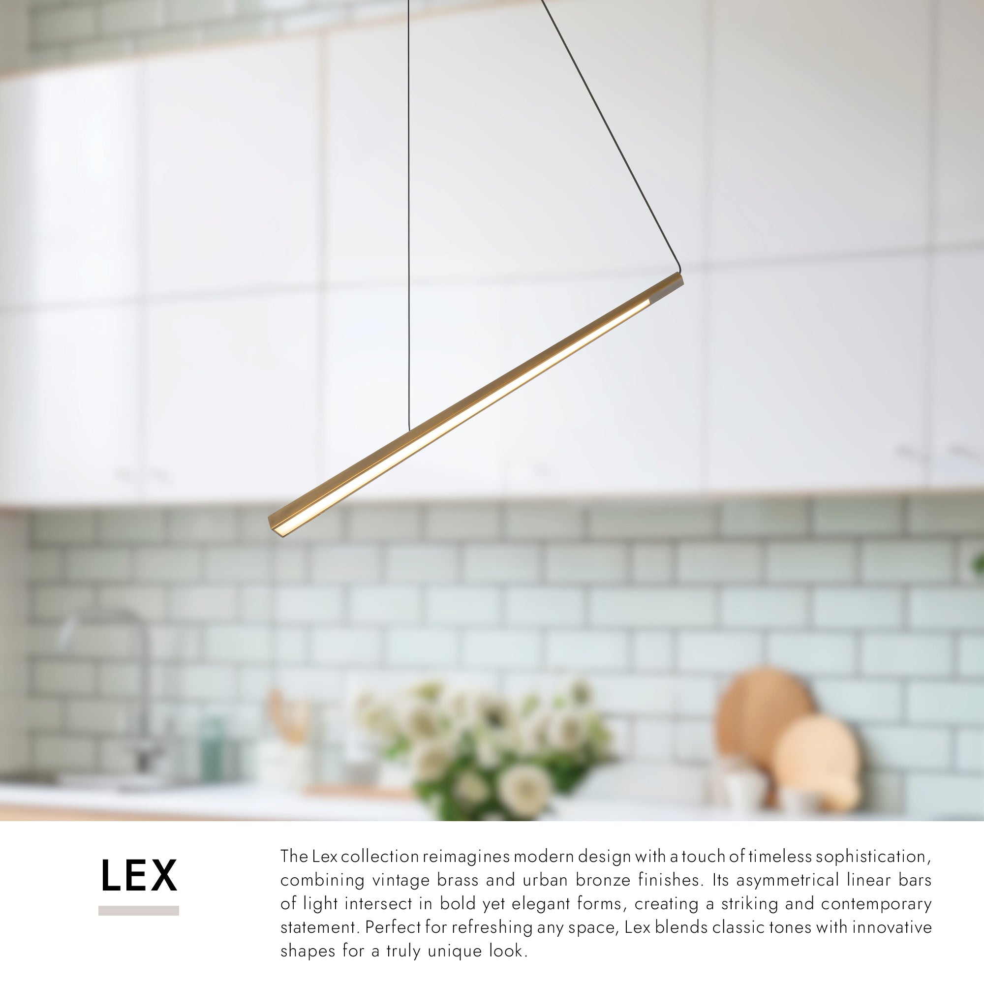 Lex 24-in Linear Pendant – Kuzco Lighting