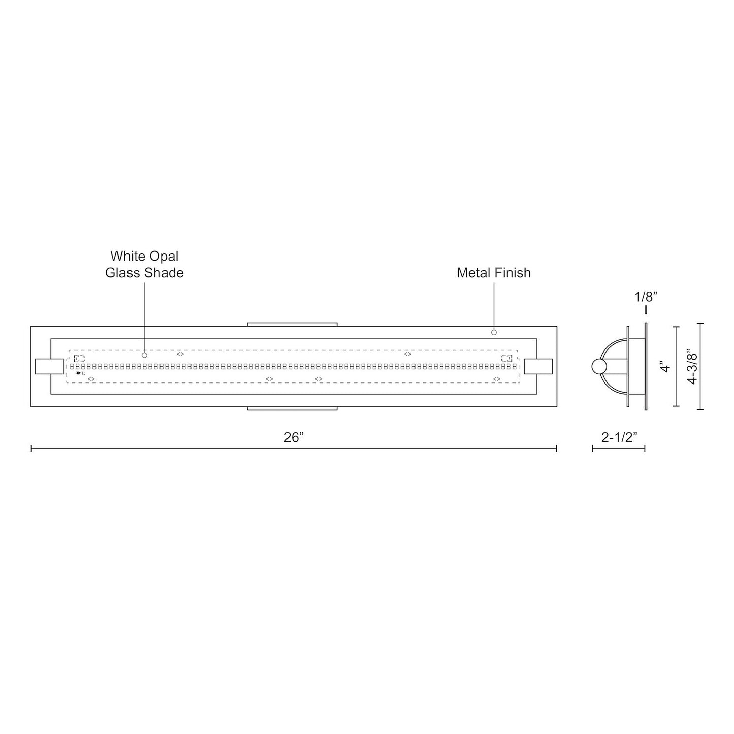 Lighthouse 26-in Vanity Light