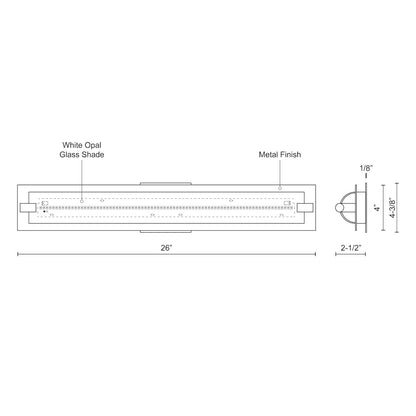 Lighthouse 26-in Vanity Light