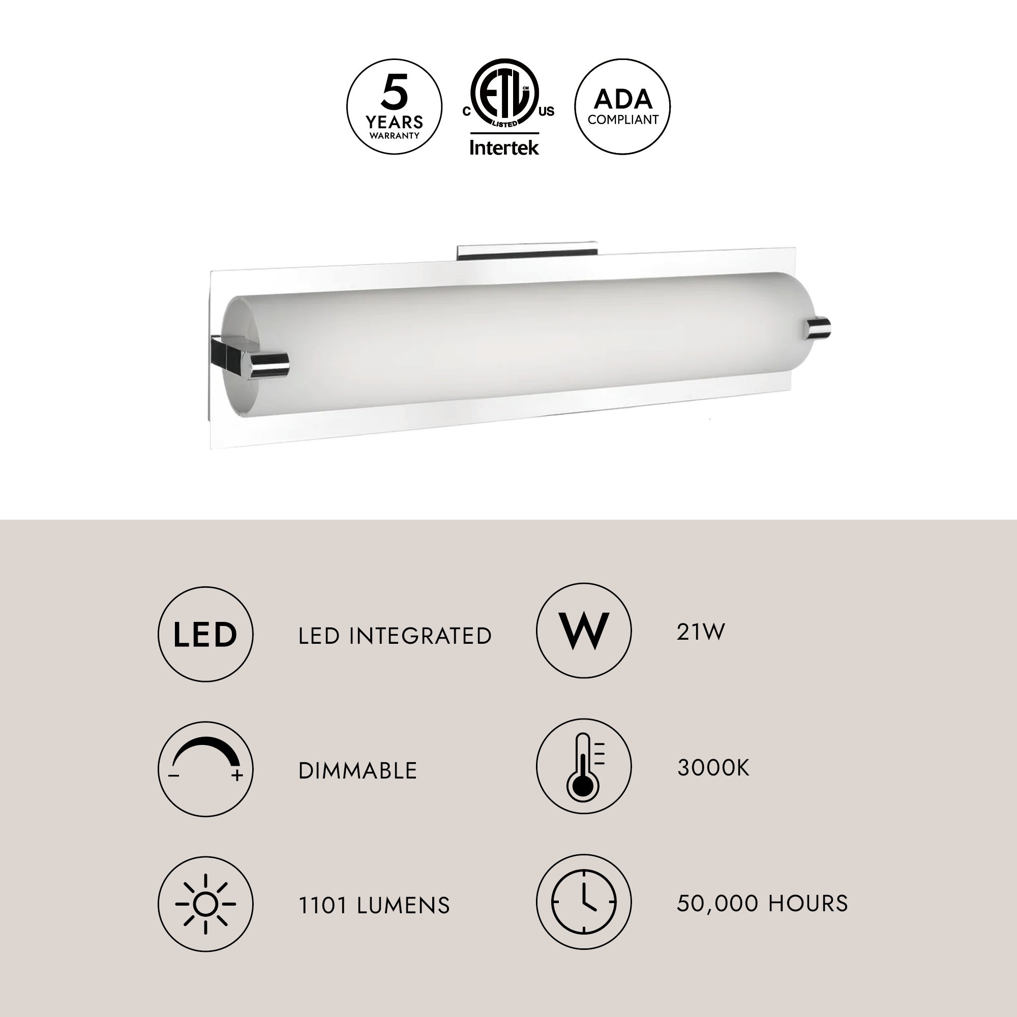 Lighthouse 18-in Vanity Light – Kuzco Lighting