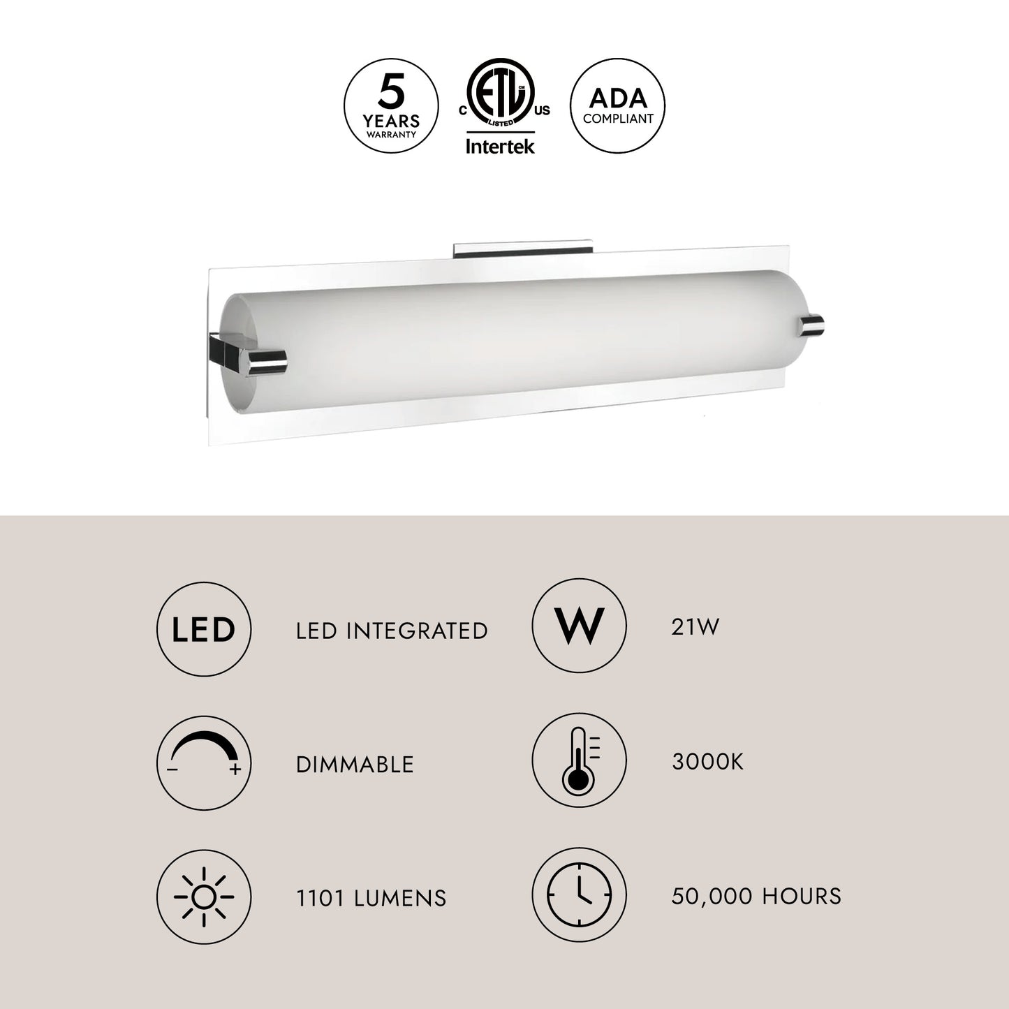 Lighthouse 18-in Vanity Light