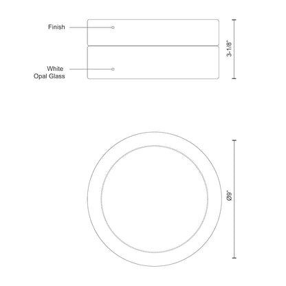 Lomita 1 Head Flush Mount