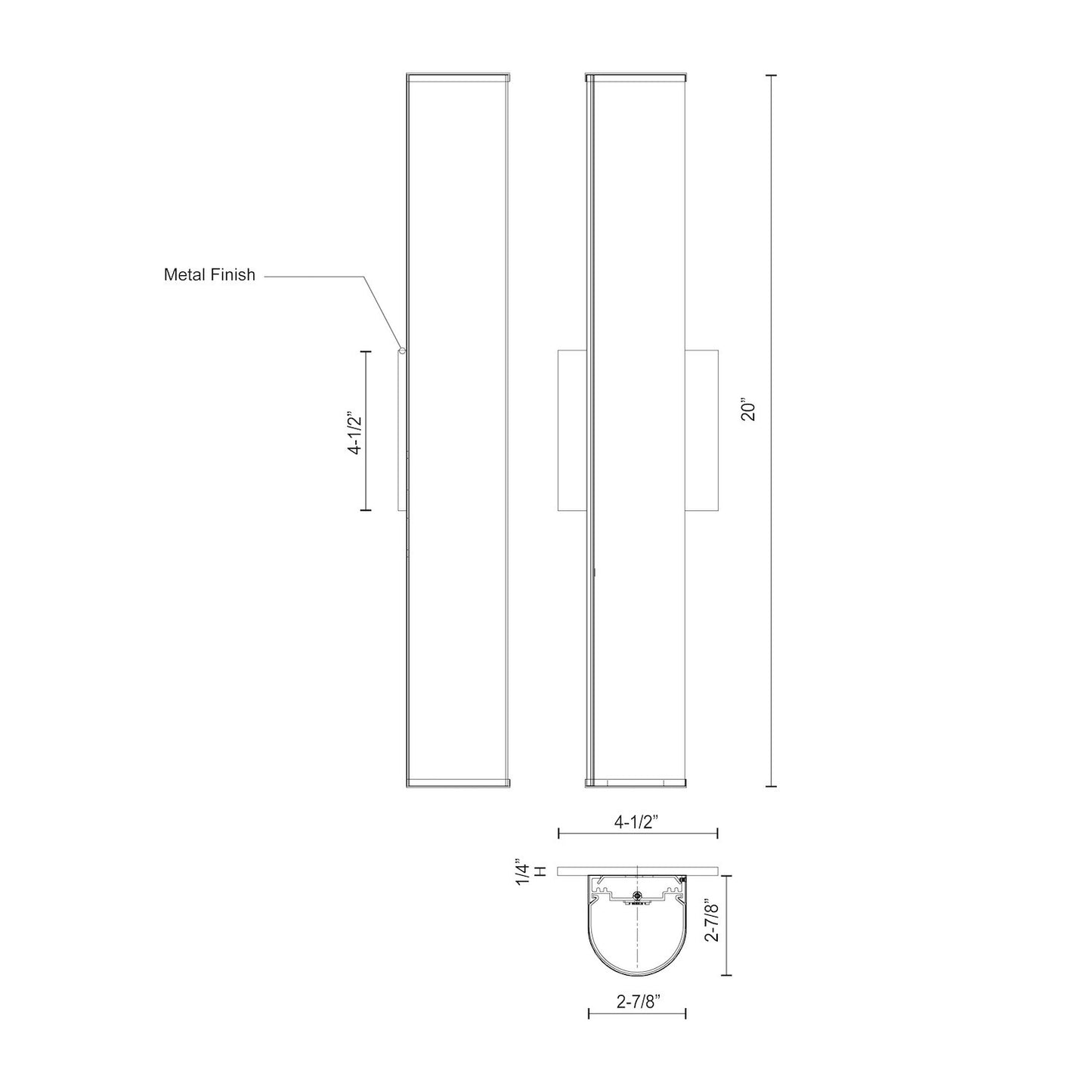 Longitude 20-in Vanity Light