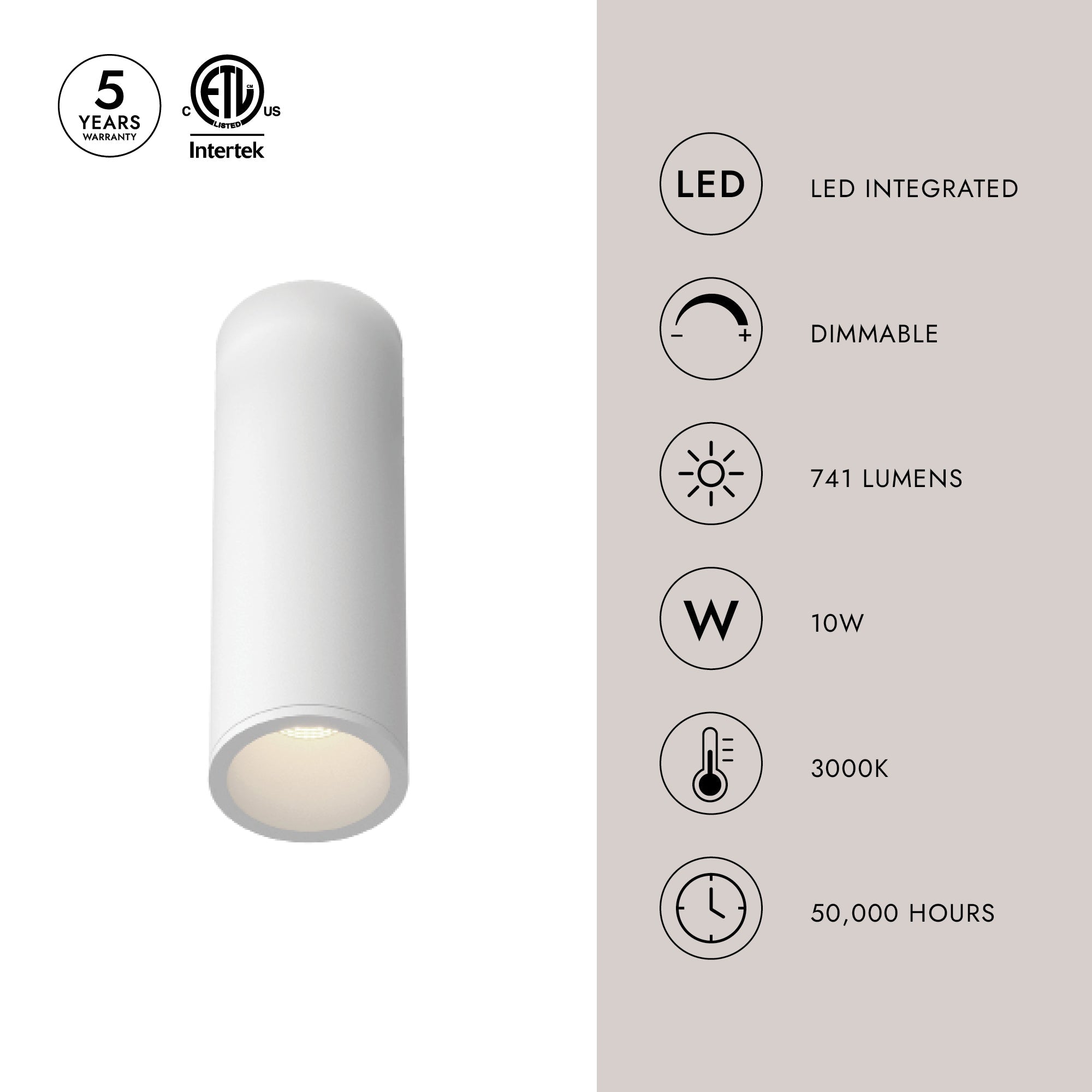 Lorna 7-in (2-in Dia.) Flush Mount – Kuzco Lighting