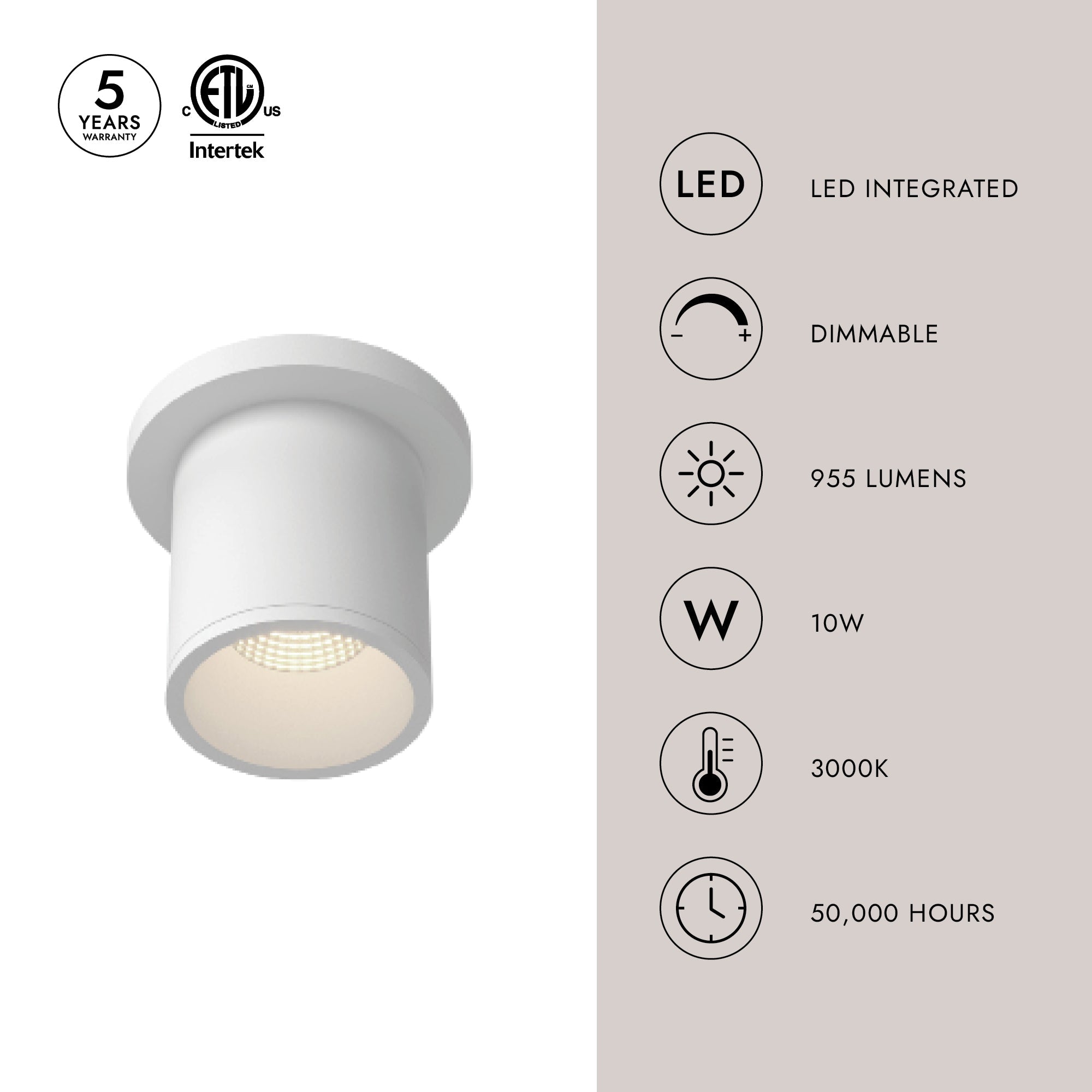 Lorna 4-in (3-in Dia.) Ceiling Mount – Kuzco Lighting