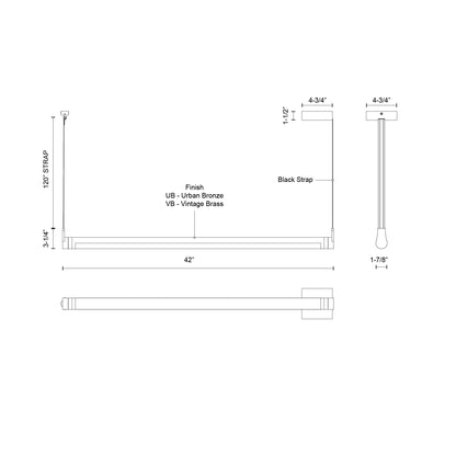 Laurence 41-in Linear Pendant