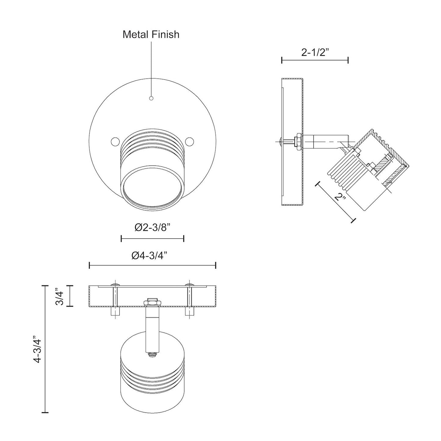 Lyra 6-in Track Light