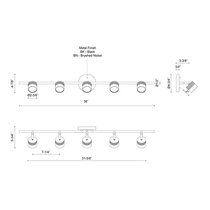 Lyra 36-in Track Light