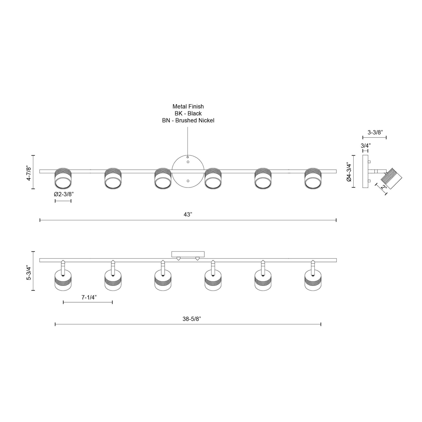 Lyra 43-in Track Light