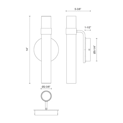 Madison 14-in Wall/Vanity Light