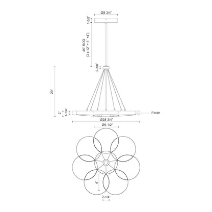 Maestro 26-in Chandelier