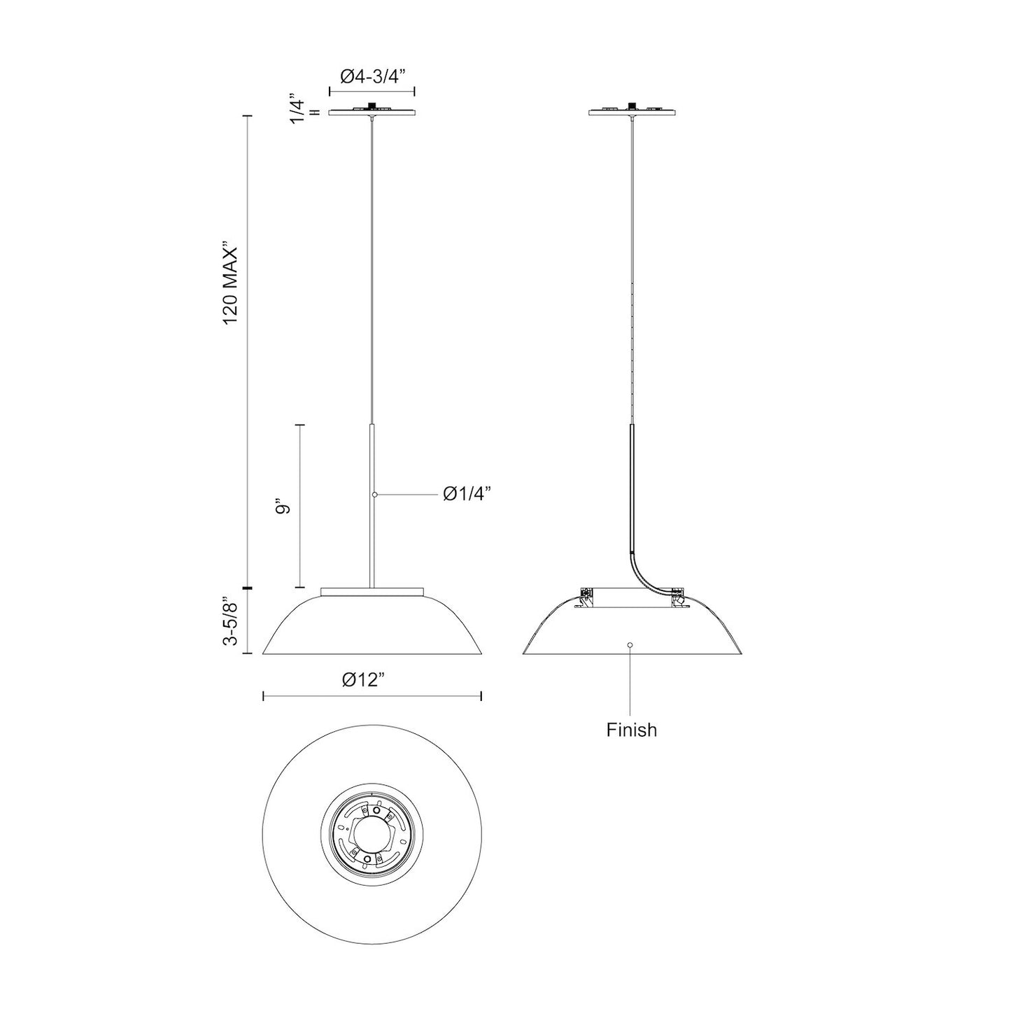 Magellan 12-in Pendant