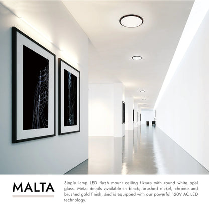 Malta 12-in Flush Mount