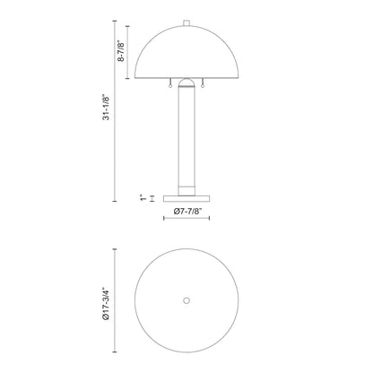 Margaux 18-in Table Lamp