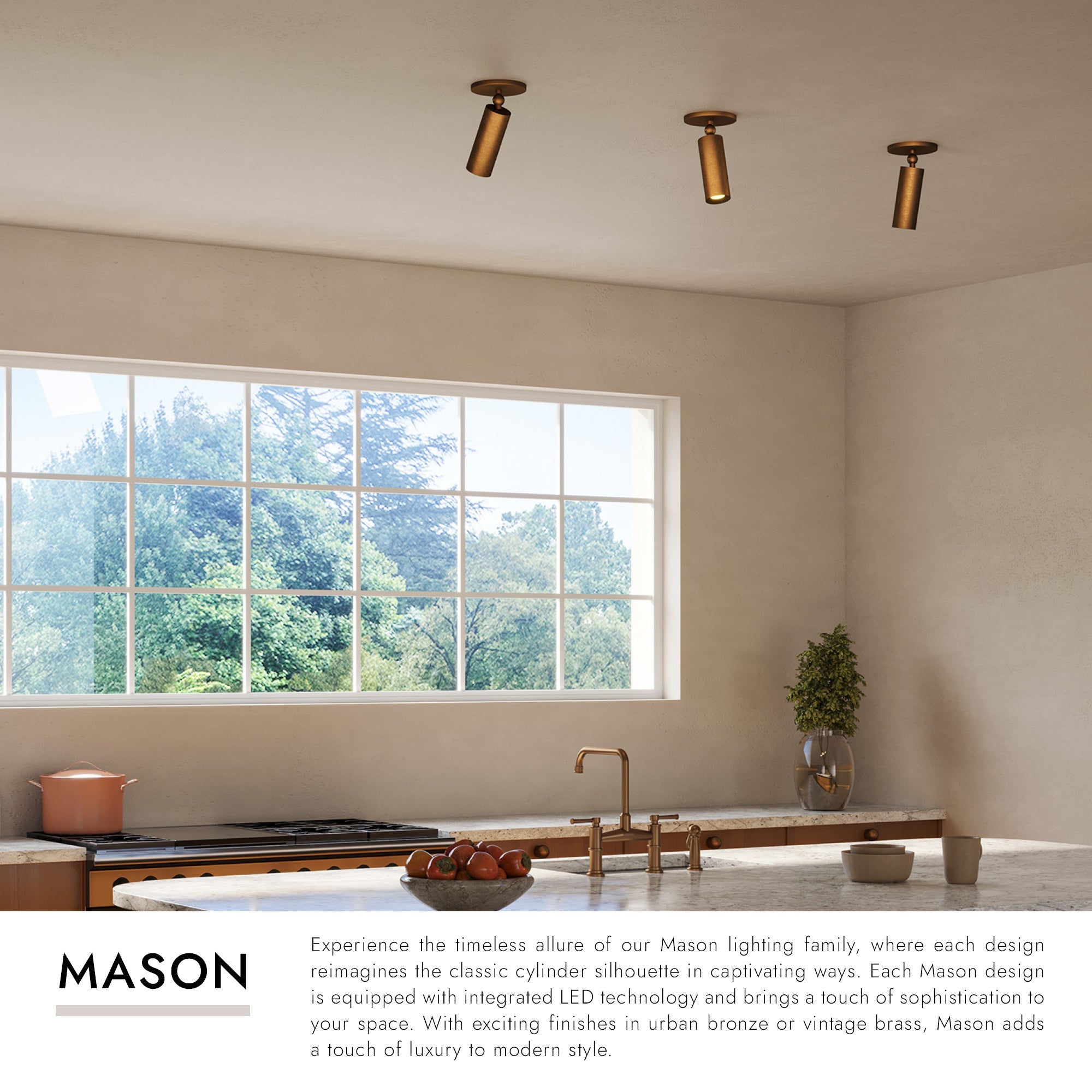 Mason 7-in Semi-Flush Mount – Kuzco Lighting