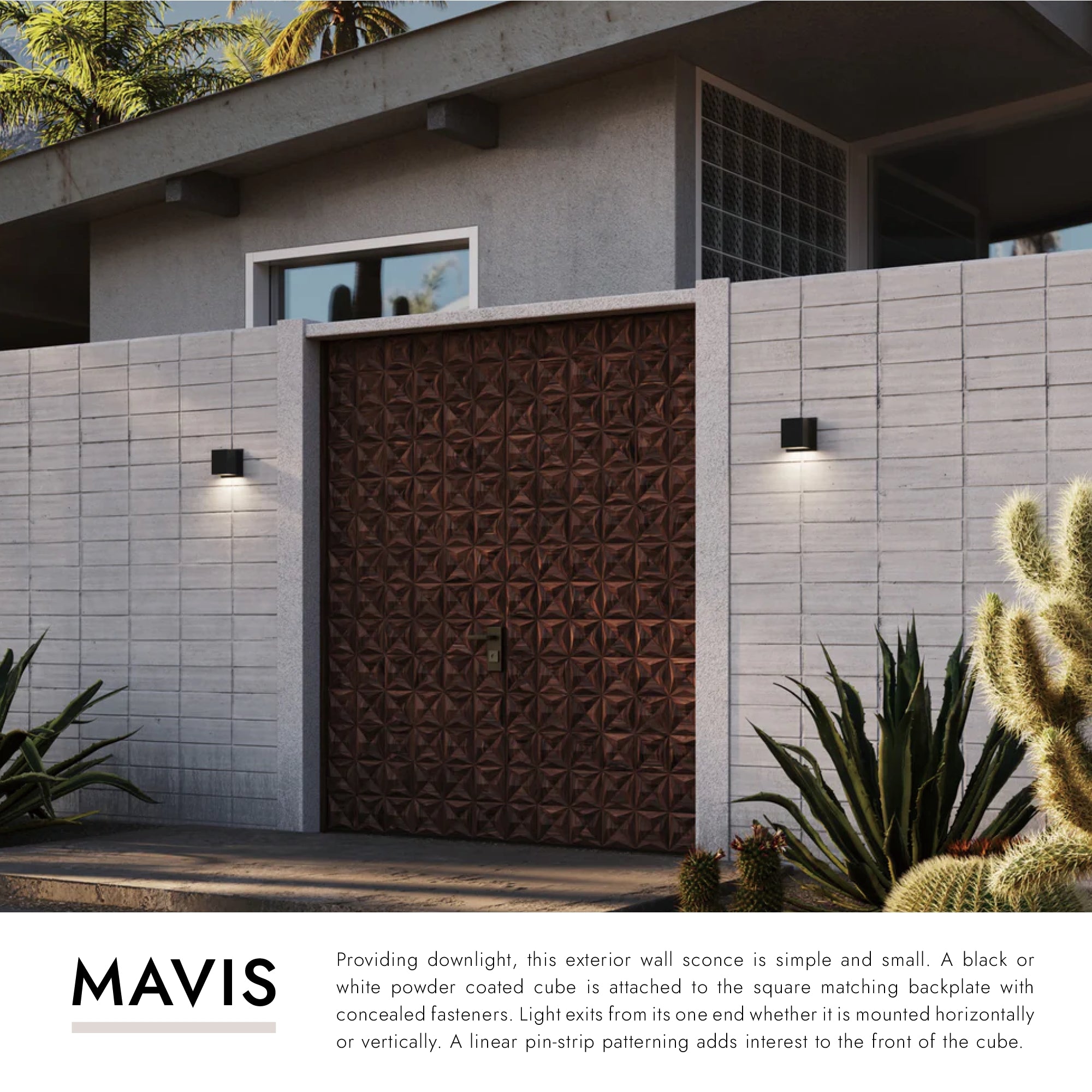 Mavis 4-in Exterior Wall Sconce – Kuzco Lighting