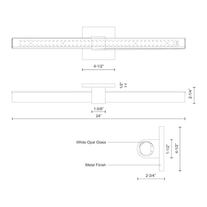 Mendocino 24-in Vanity Light