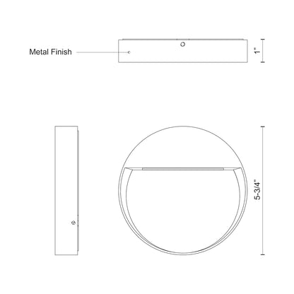 Mesa 5-in Exterior Wall/Step Light