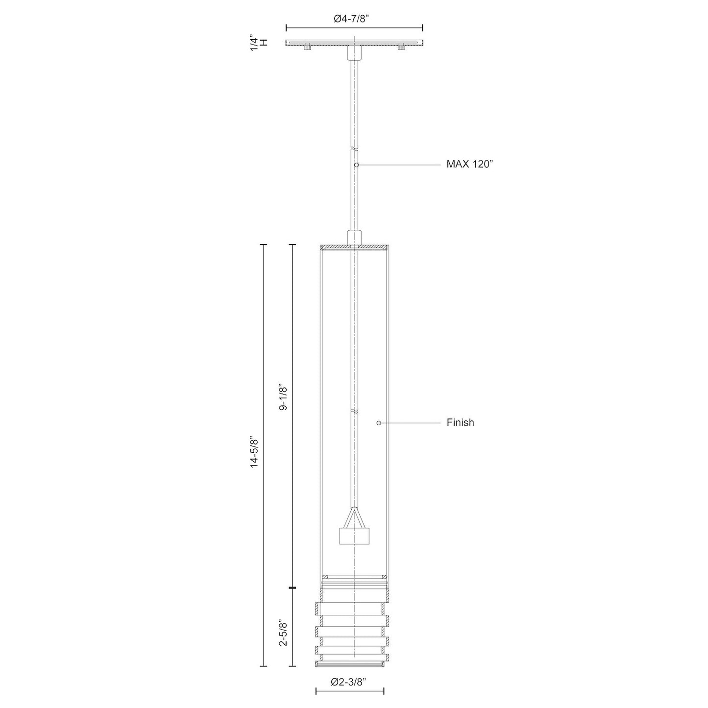 Milca 15-in Pendant