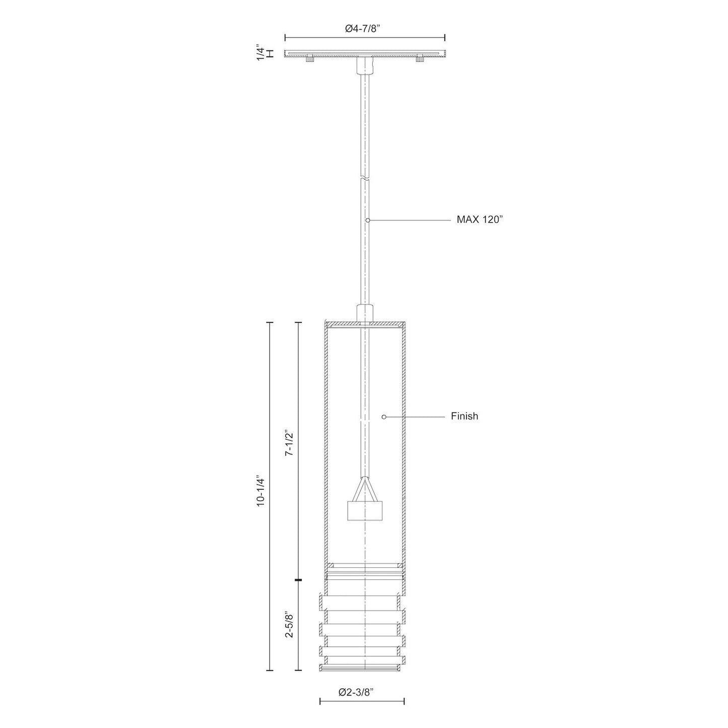 Milca 10-in Pendant