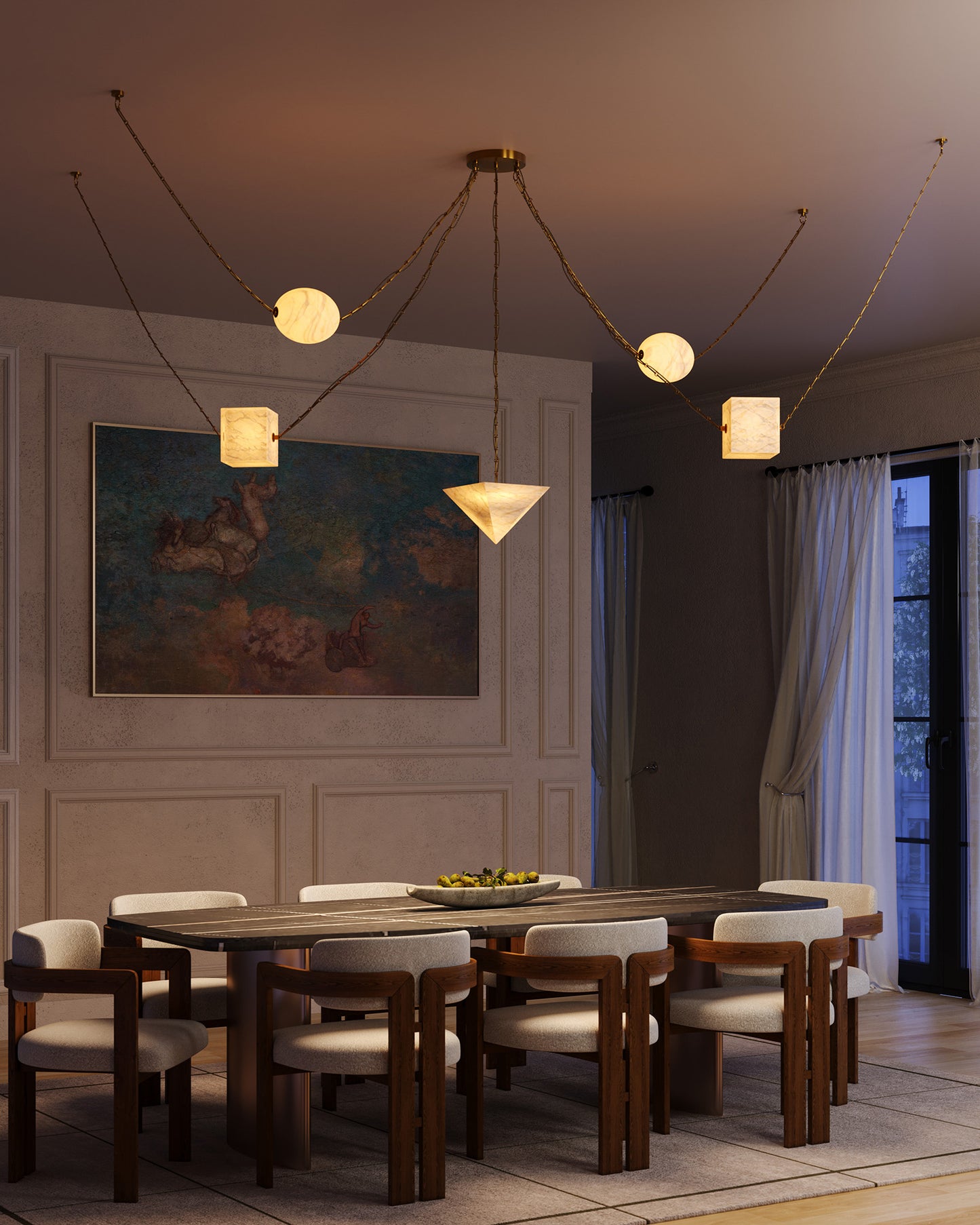 Mineral 5-Head Chandelier