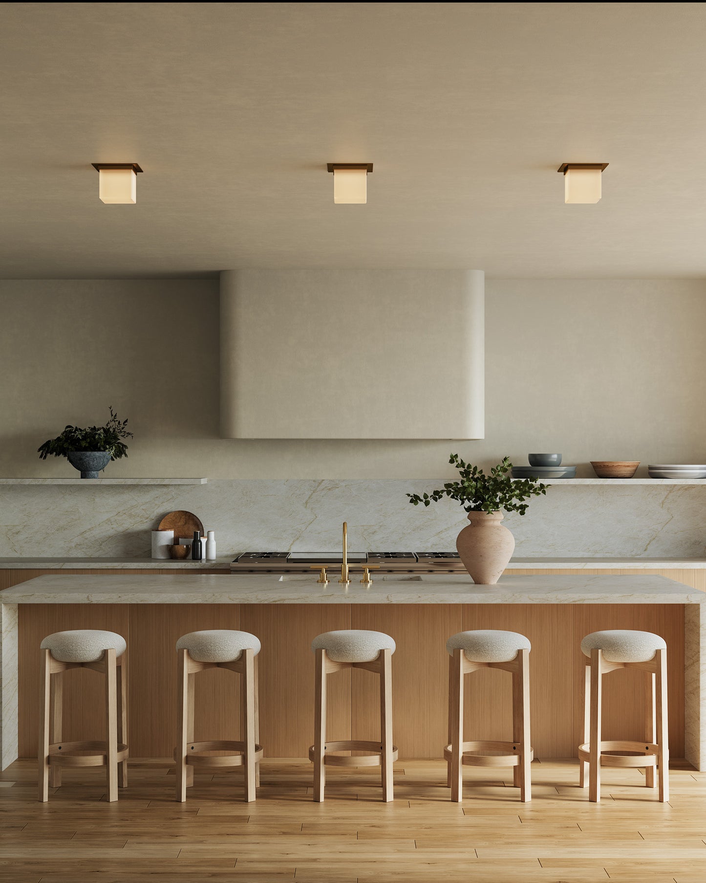 Mineral 8-in (11-in Width) Flush Mount