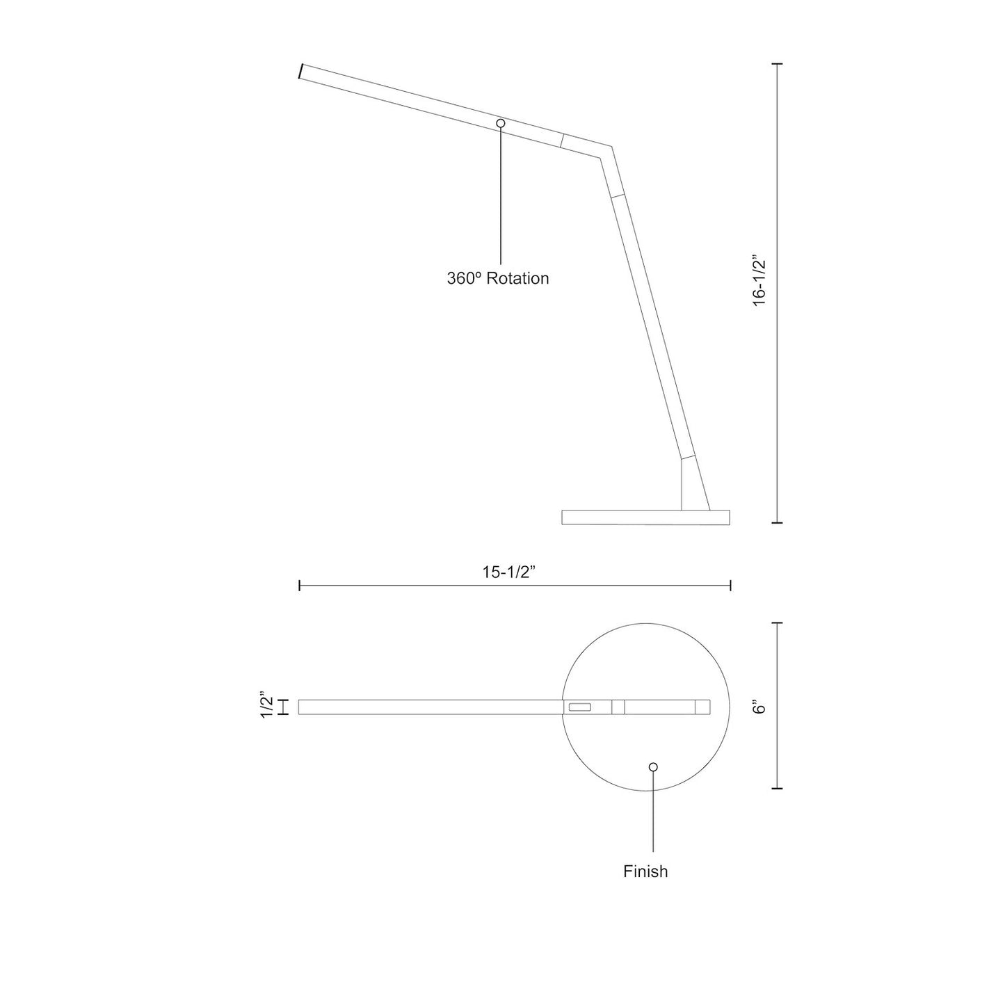 Miter 17-in Table Lamp