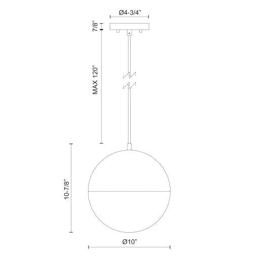 Monae 10-in Pendant