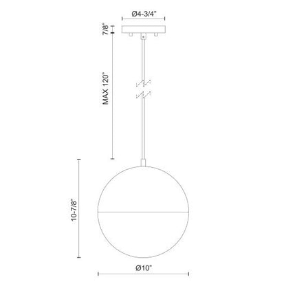 Monae 10-in Pendant