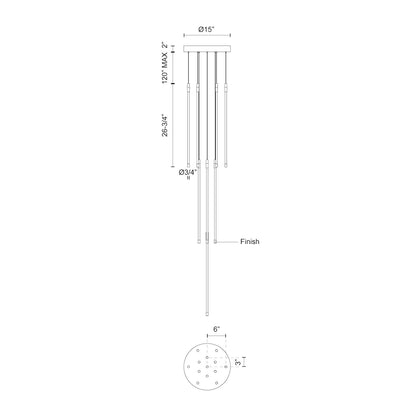 Motif 27-in Multi Pendant