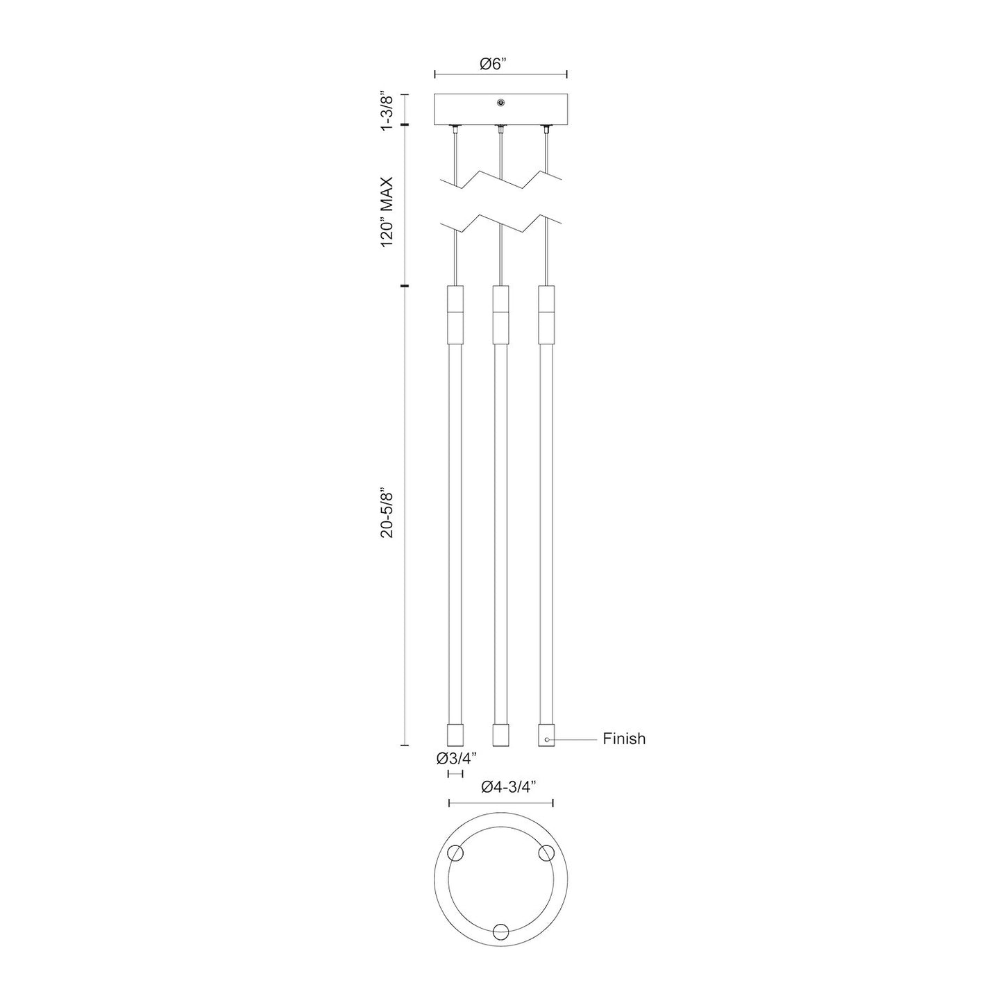 Motif 21-in Multi Pendant