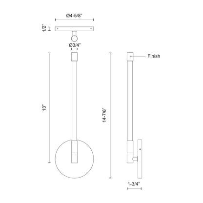 Motif 14-in Wall Sconce