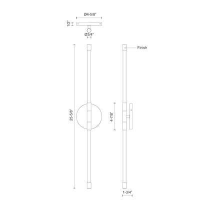 Motif 26-in Wall Sconce