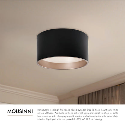 Mousinni 14-in Flush Mount