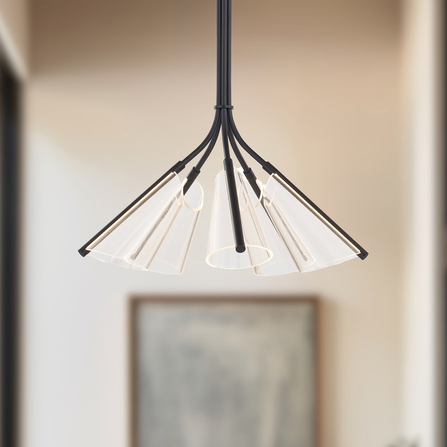 Mulberry 28-in Chandelier