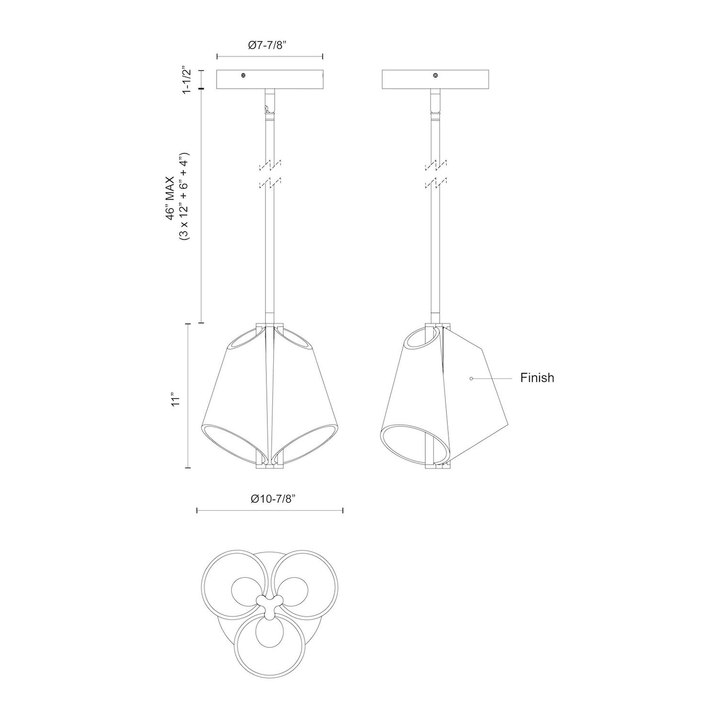 Mulberry 11-in Pendant