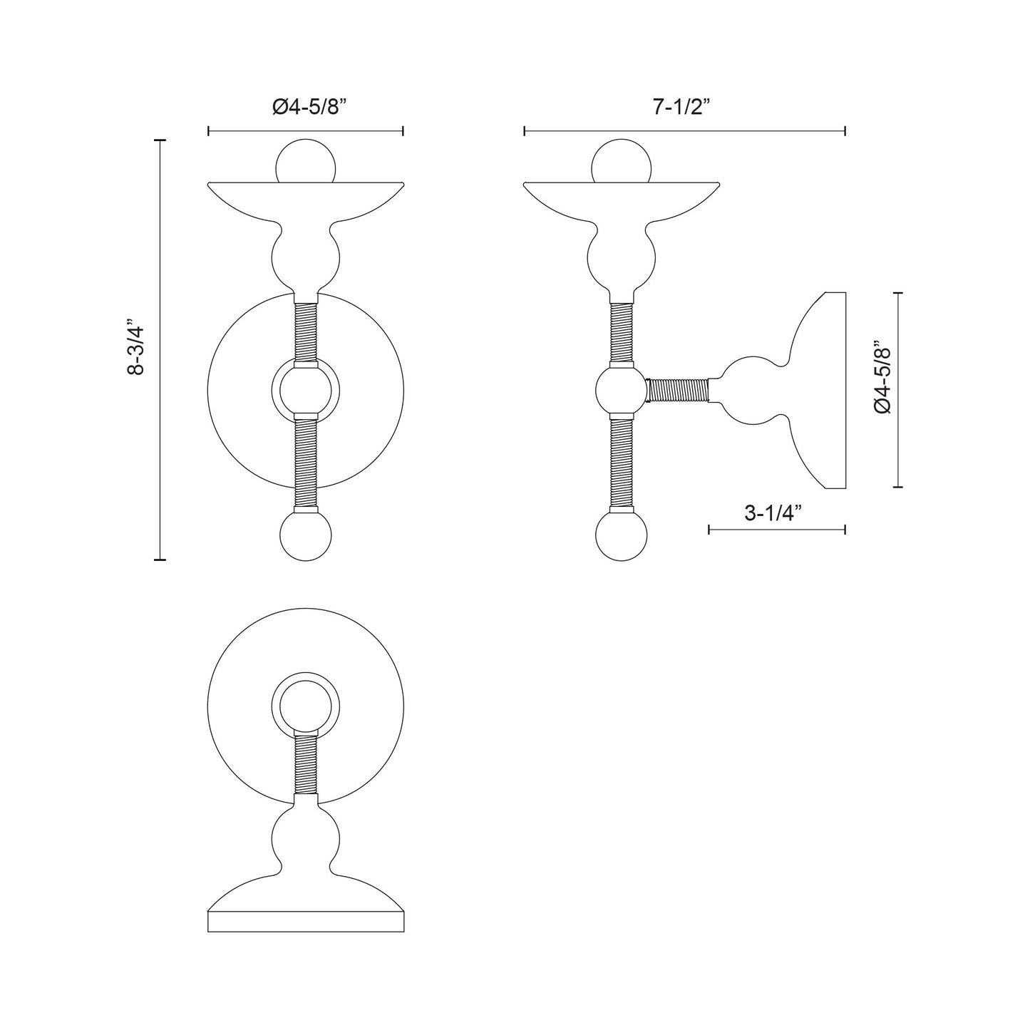 Nadine 4-in Wall/Vanity Light