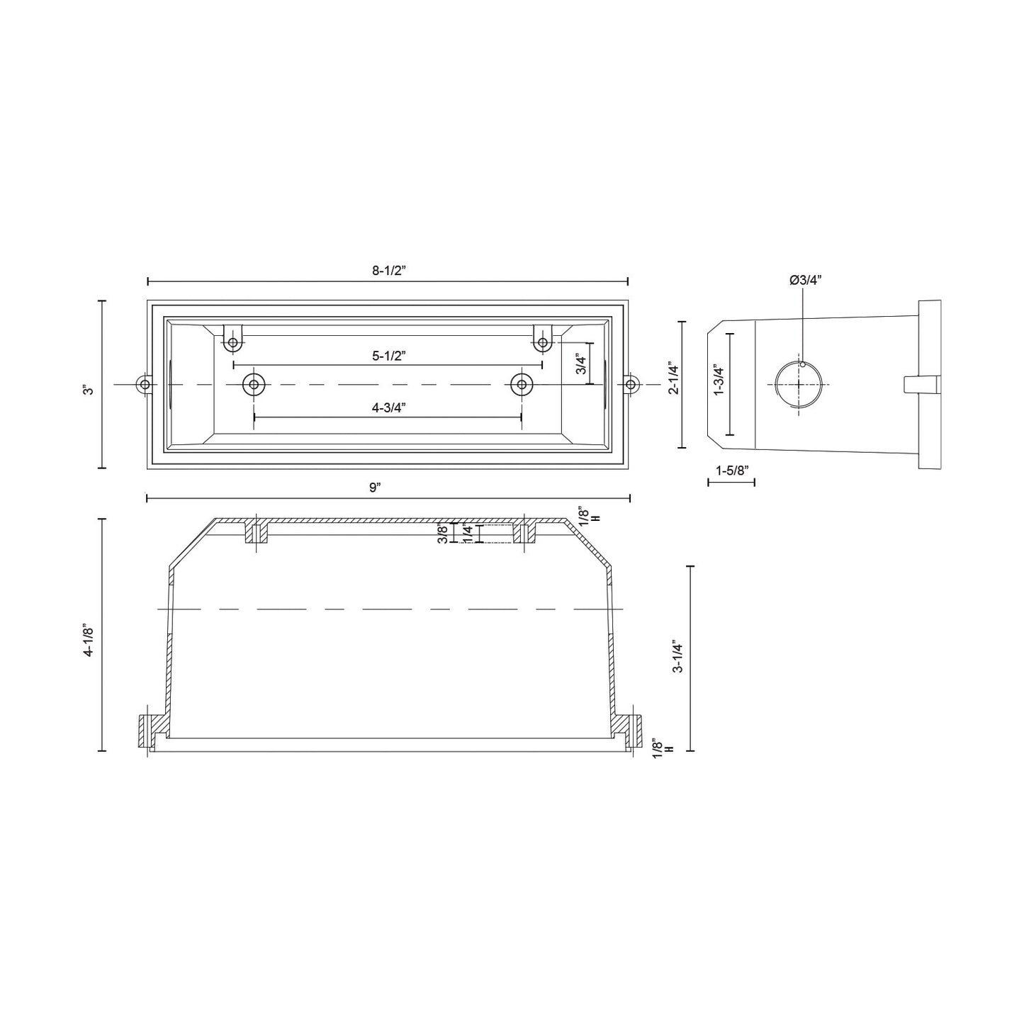 ER7110-CBOX Exterior Wall Box