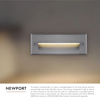 Newport 10-in Exterior Wall/Step Light