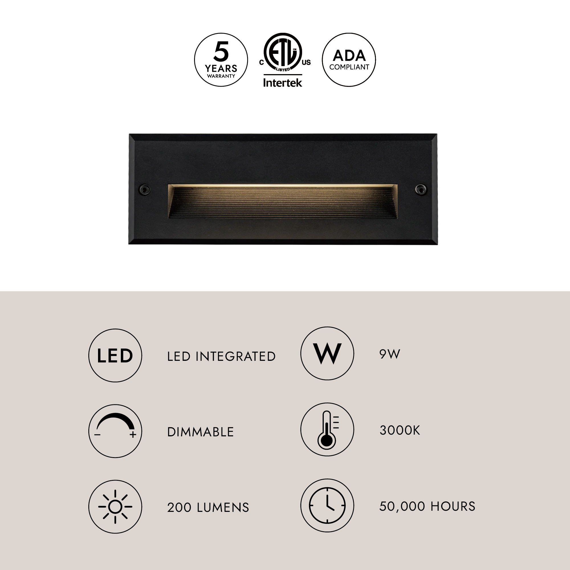 Newport 10-in Exterior Wall/Step Light – Kuzco Lighting