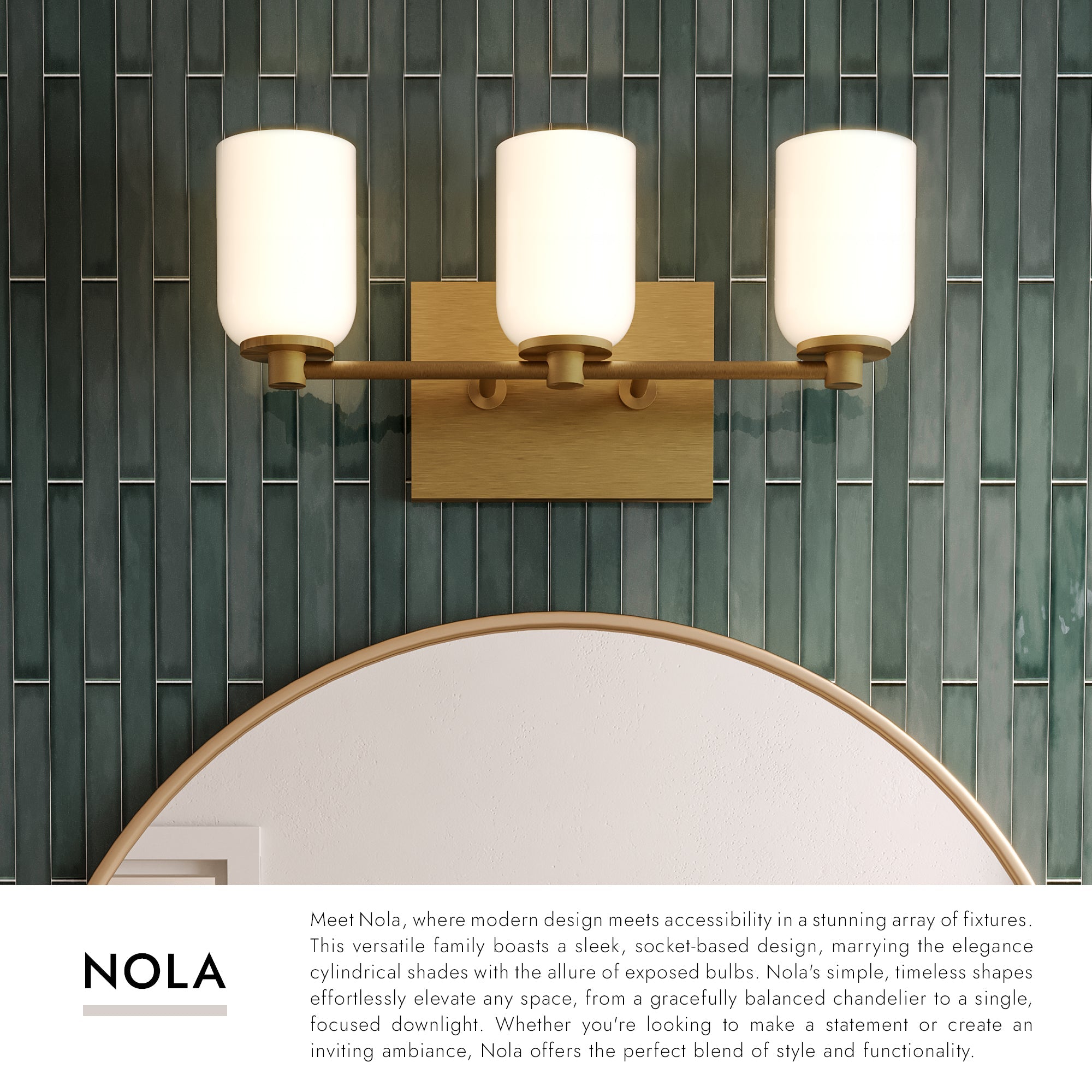 Nola 18-in Vanity Light – Kuzco Lighting