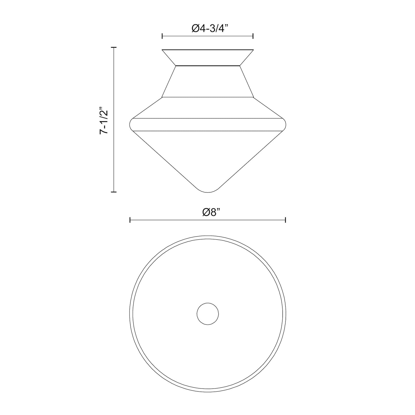 Nora 8-in Flush Mount