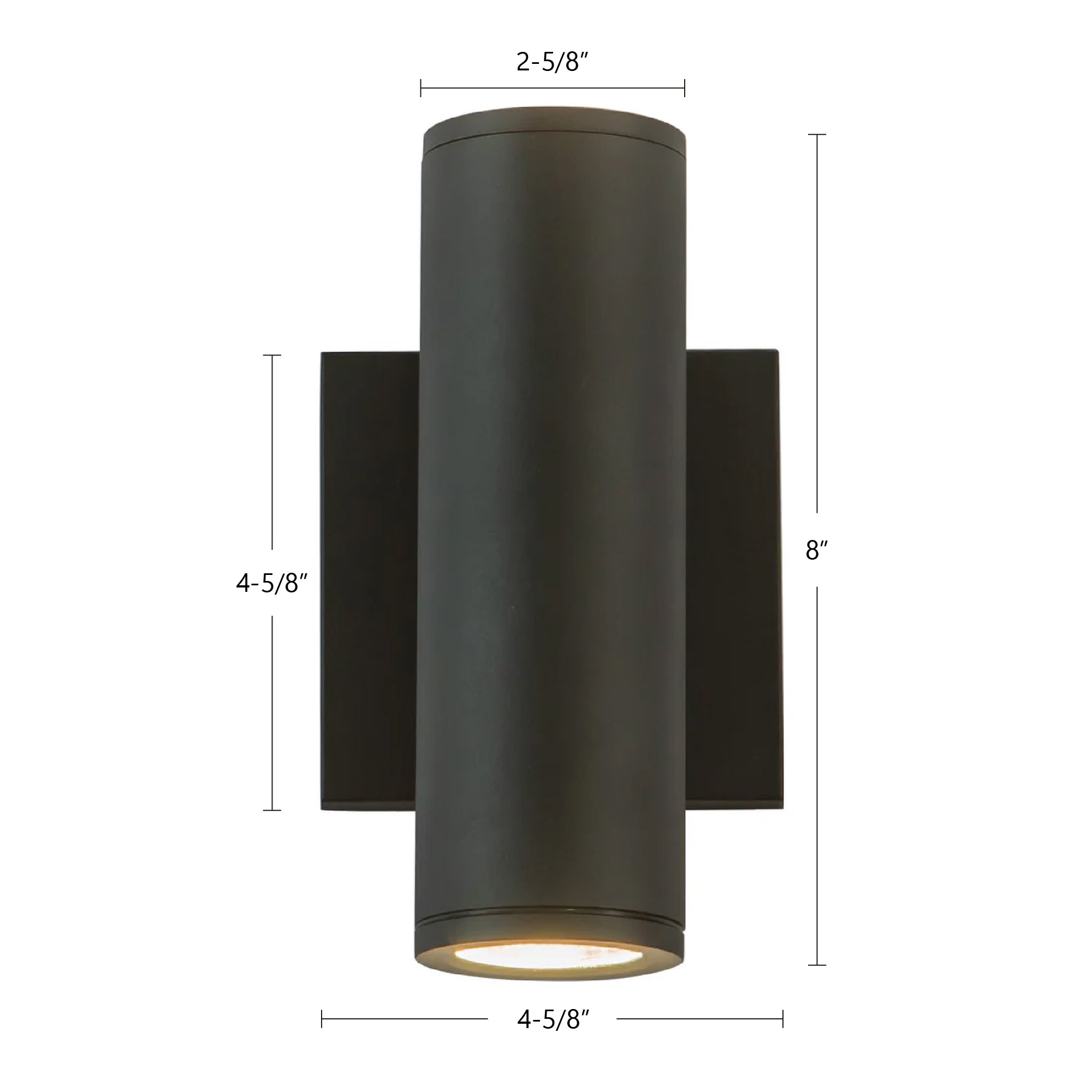 Nordic 8-in (2-in Dia.) Exterior Wall – Kuzco Lighting