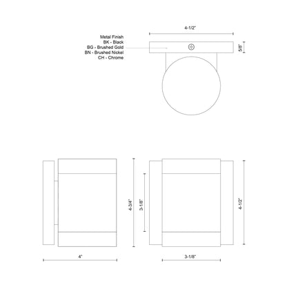 Norfolk 5-in Wall Sconce