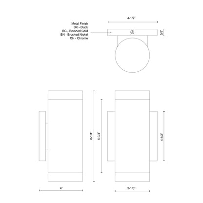 Norfolk 8-in Wall Sconce