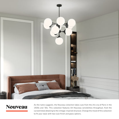 Nouveau 35-in Chandelier